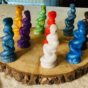 Colorful Snakes In Resin